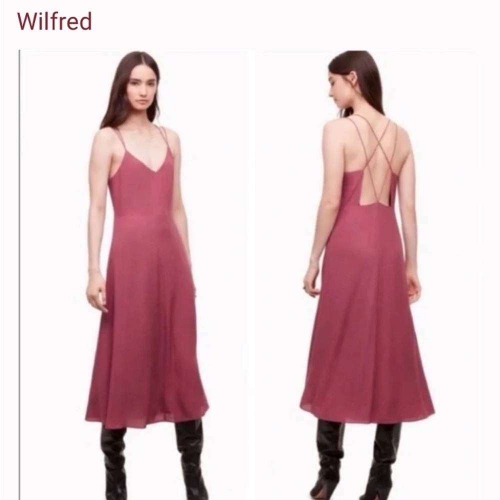Aritzia Dusty Rose Angelique Dress excellent condition​​​​​​